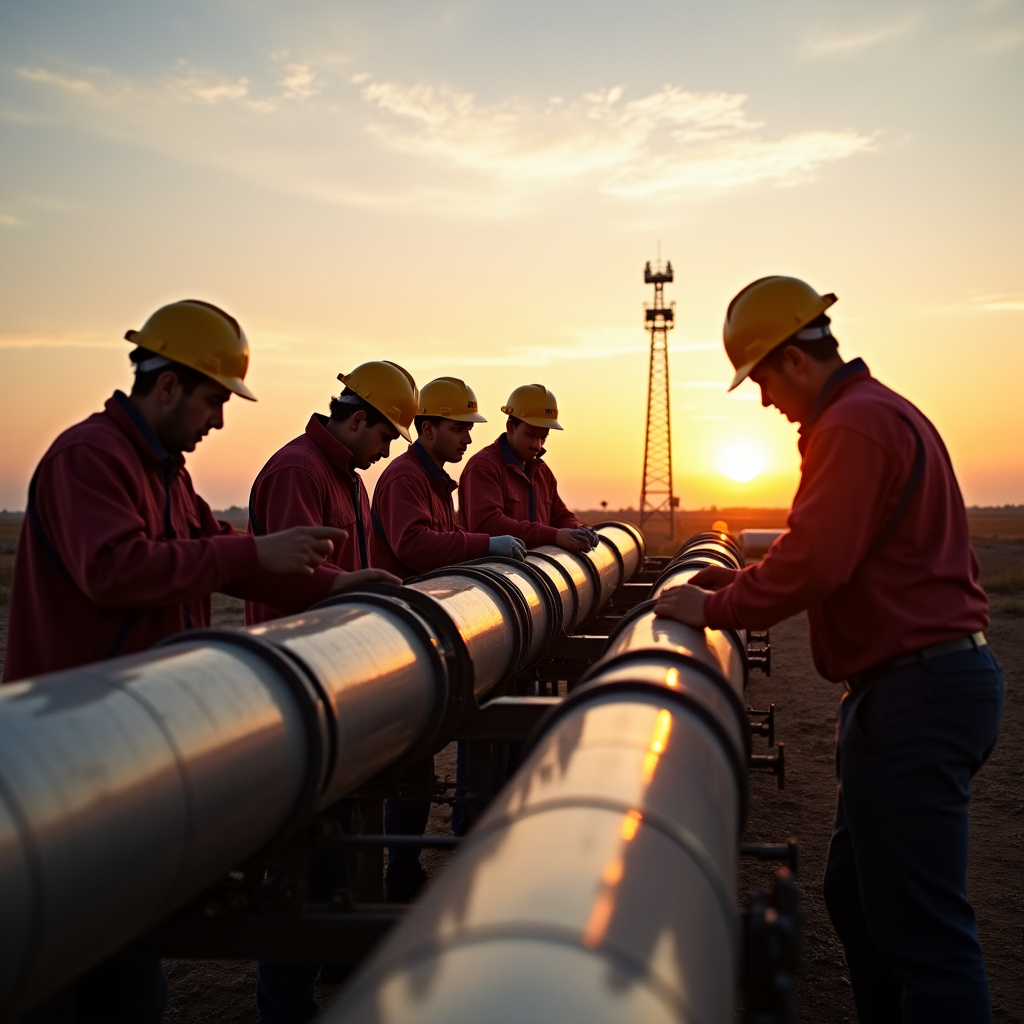 Работники насосной станции